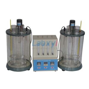 Lubricating oil foam characteristic tester, with cooling immersion chiller