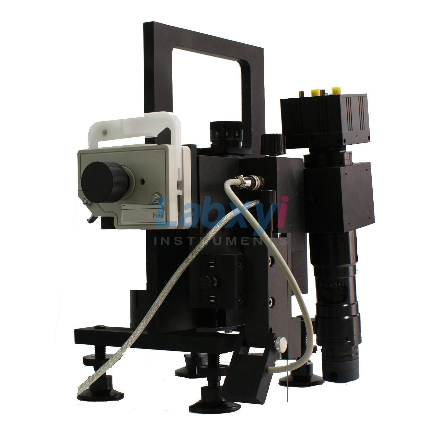 Portable contact angle measuring instrument