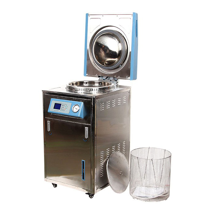 Microprocessor LCD Vertical Pressure Steam Sterilizer/Autoclave, 50 ~ 128°C