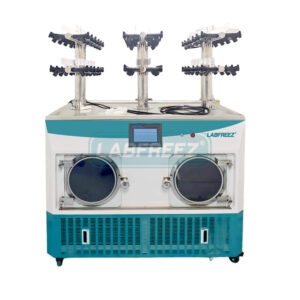 Minus 105°C Laboratory Research Jar Alternating Prism Cold Trap Vacuum Continuous Sublimation Freeze Dryer